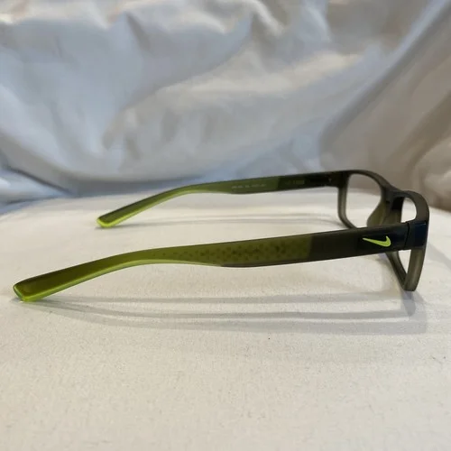 Nike Eyeglasses 7090 320 Olive Green Gradient Rectangular Frame 53[]17 140 4
