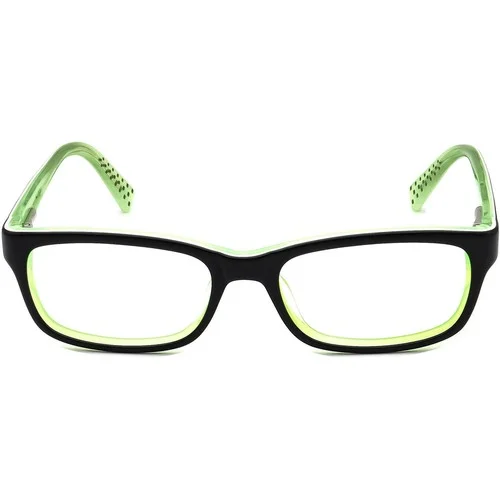 NIKE Eyeglasses Frames 5513 001 Black on Neon Green 2