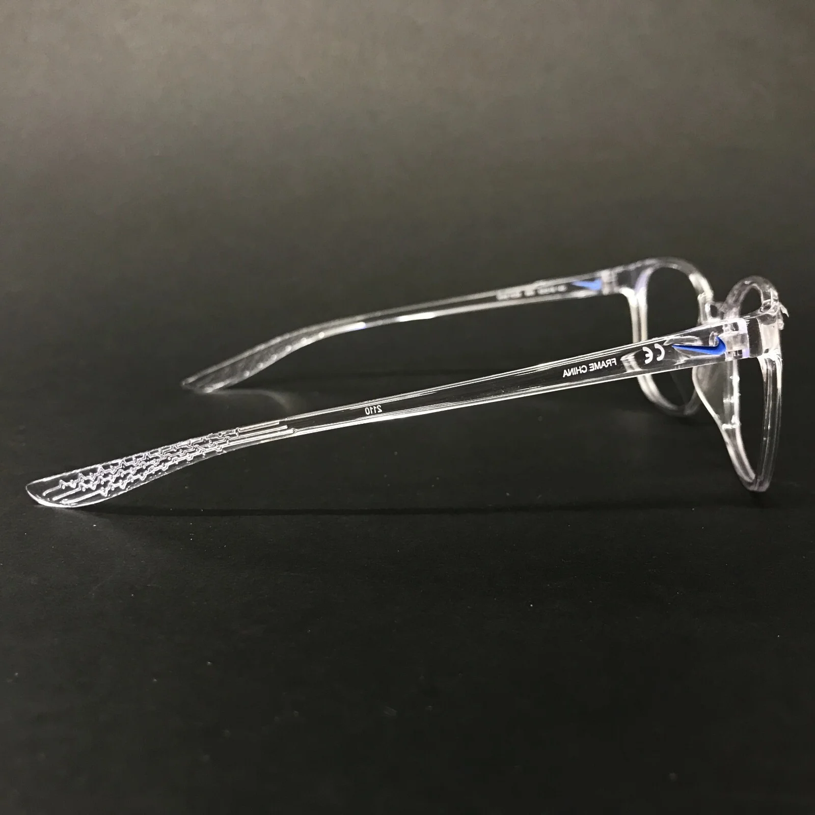 Nike Eyeglasses Frames 7026 900 Crystal Clear Square Full Rim 52-18-140 4