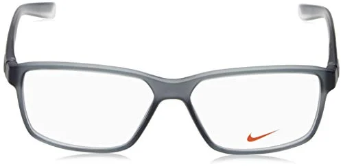 Nike Eyeglasses Frames 7092 068 Matte Smoke Grey Rectangular Full Rim 55-14-140 2