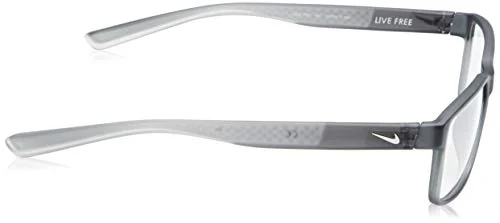 Nike Eyeglasses Frames 7092 068 Matte Smoke Grey Rectangular Full Rim 55-14-140 3