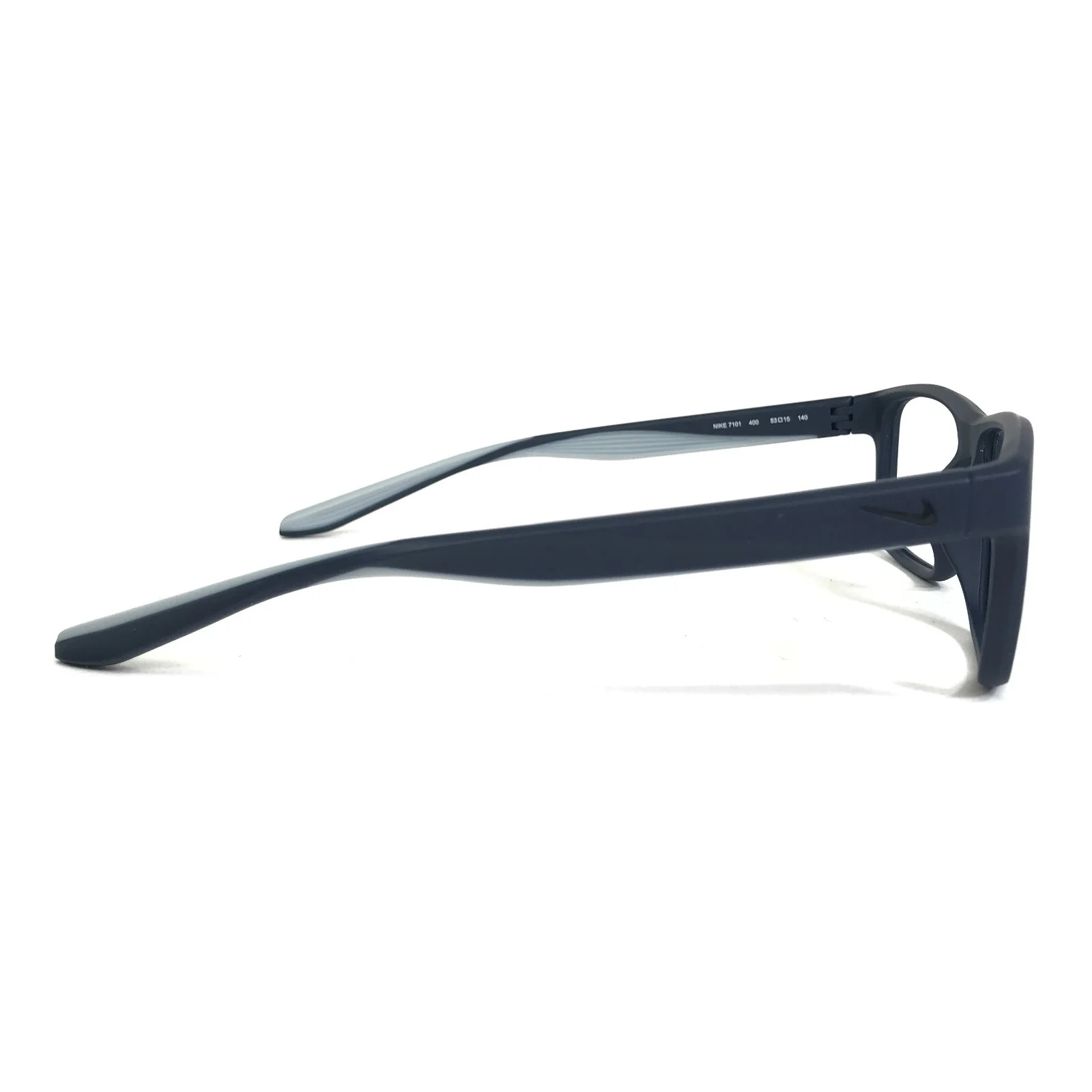 Nike Eyeglasses Frames 7101 400 Matte Grey Blue Square Full Rim 53-15-140 4