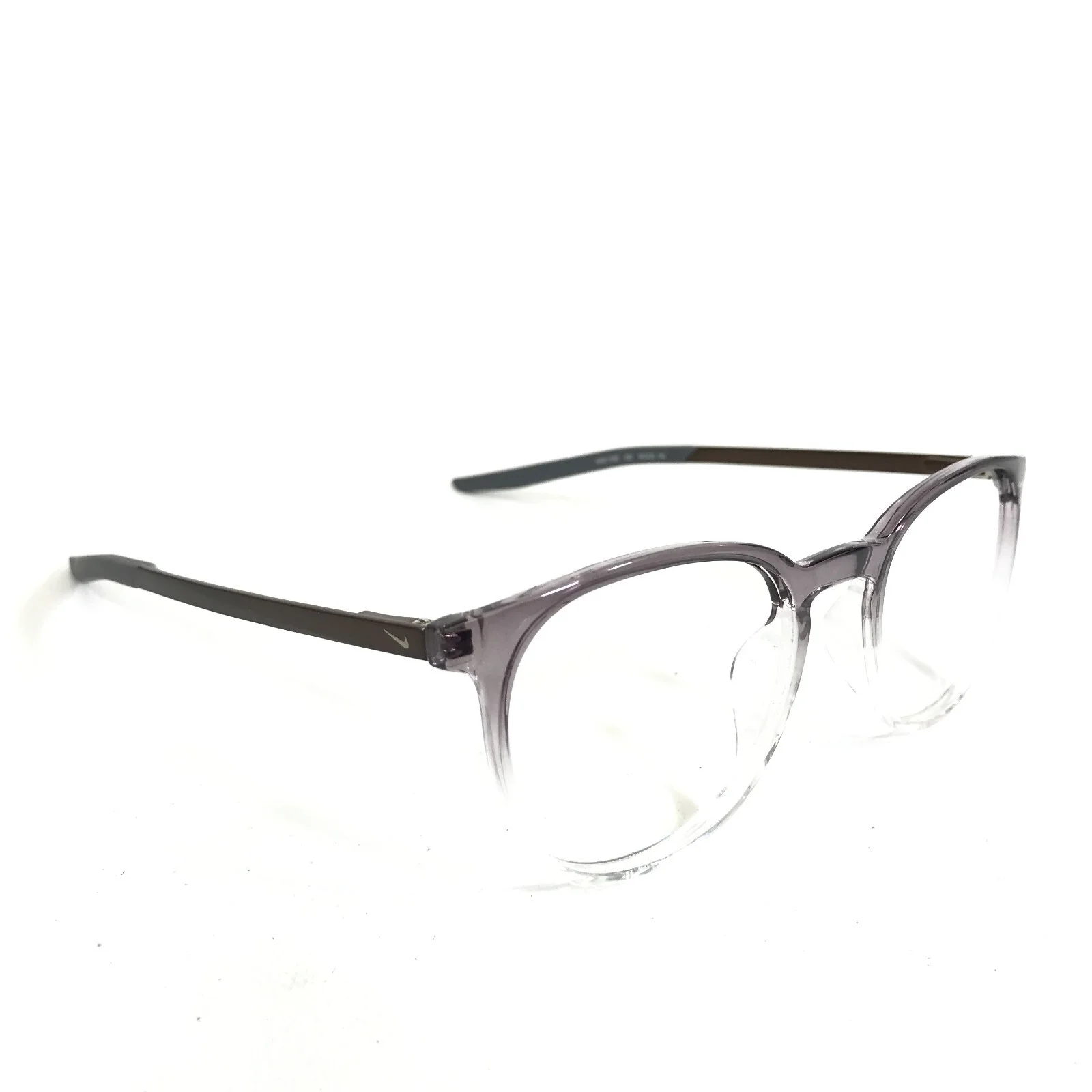 Nike Eyeglasses Frames 7280 036 Brown Purple Clear Round Full Rim 50-20-145 2