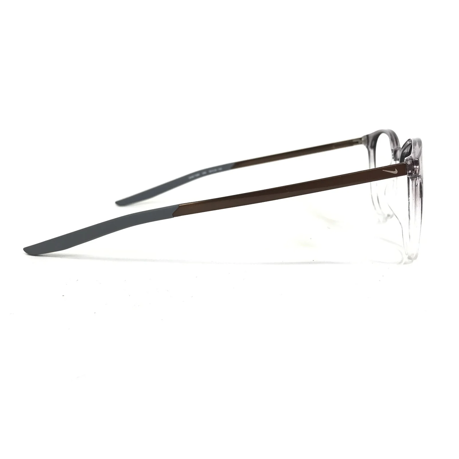 Nike Eyeglasses Frames 7280 036 Brown Purple Clear Round Full Rim 50-20-145 3