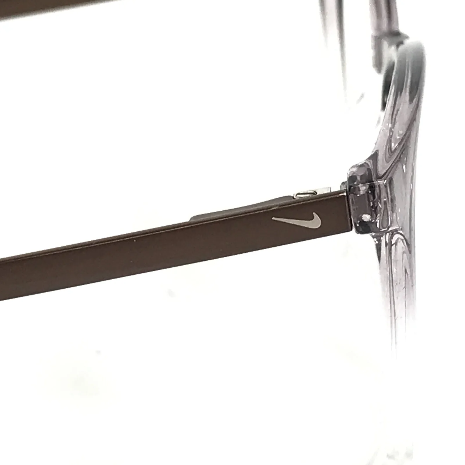 Nike Eyeglasses Frames 7280 036 Brown Purple Clear Round Full Rim 50-20-145 4