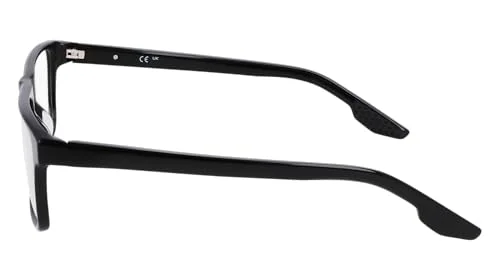 Nike Eyeglasses Frames 7301 001 Black Smoke Gray Round Full Rim 50-20-140 3