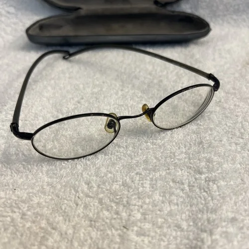 NIKE Flexon 4058 001 Silver Gray Oval Eyeglasses Frames Sport 46-20-140