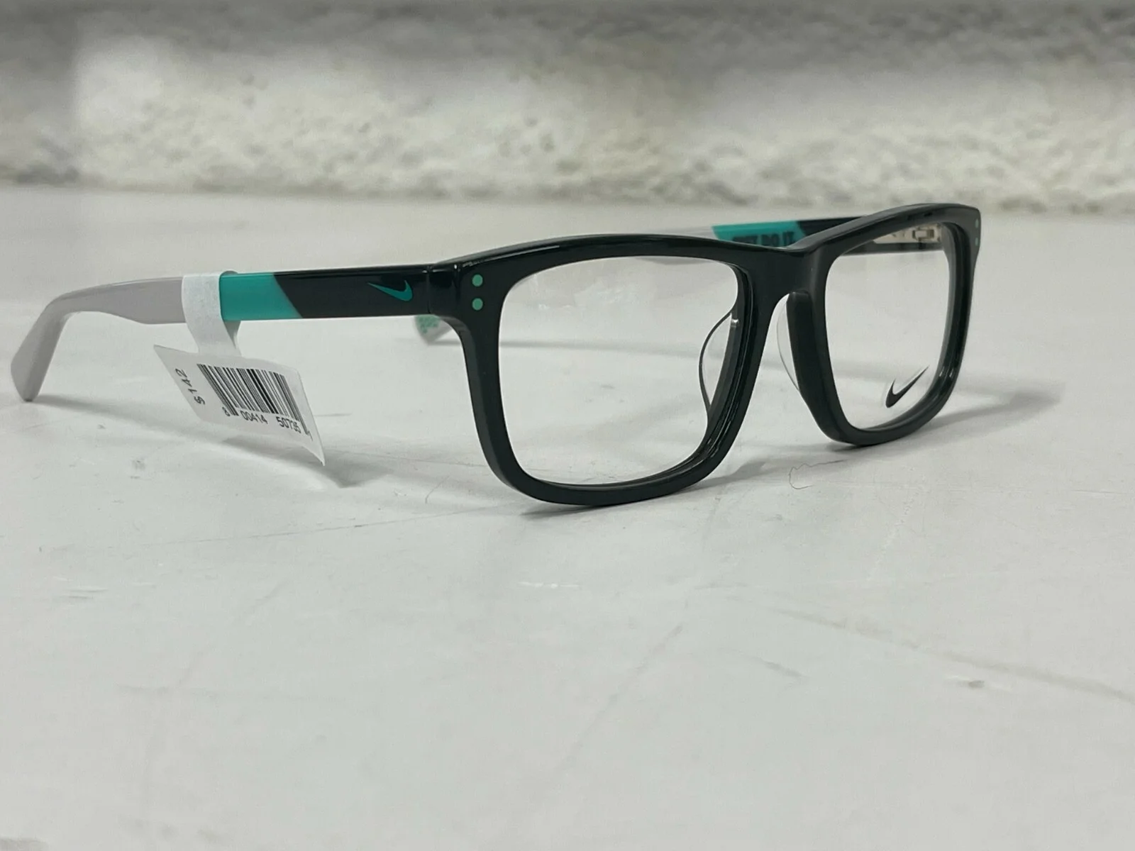 Nike Jr 5538 Dark Grey/Hyper Jade Optical Eyeglass Frames 49-15-130 Kids Youth 3