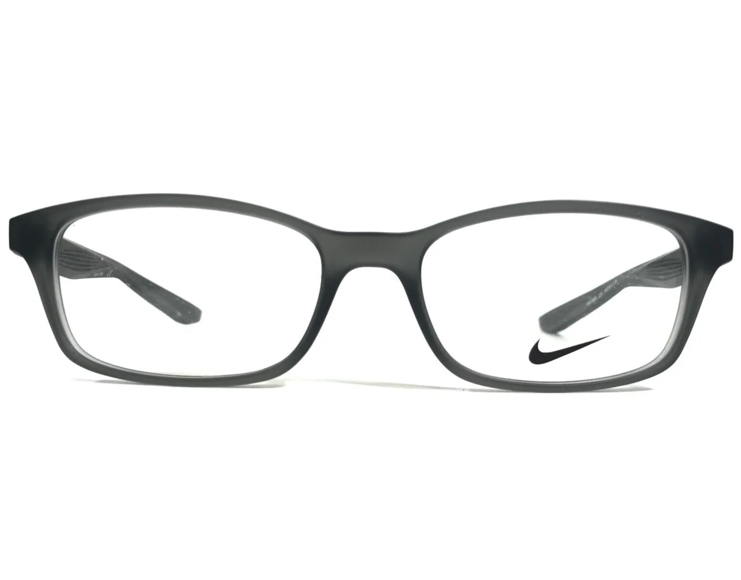 Nike Kids Eyeglasses Frames 5005 010 Matte Frosted Grey Rectangular 49-16-130 2