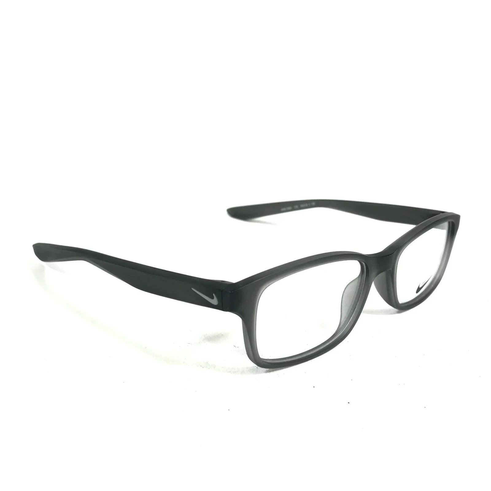 Nike Kids Eyeglasses Frames 5005 010 Matte Frosted Grey Rectangular 49-16-130 3