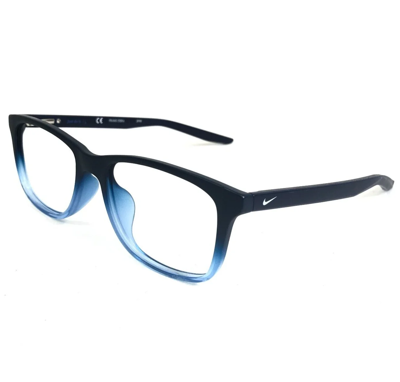 Nike Kids Eyeglasses Frames 5019 422 Matte Blue Fade Square Full Rim 47-15-130