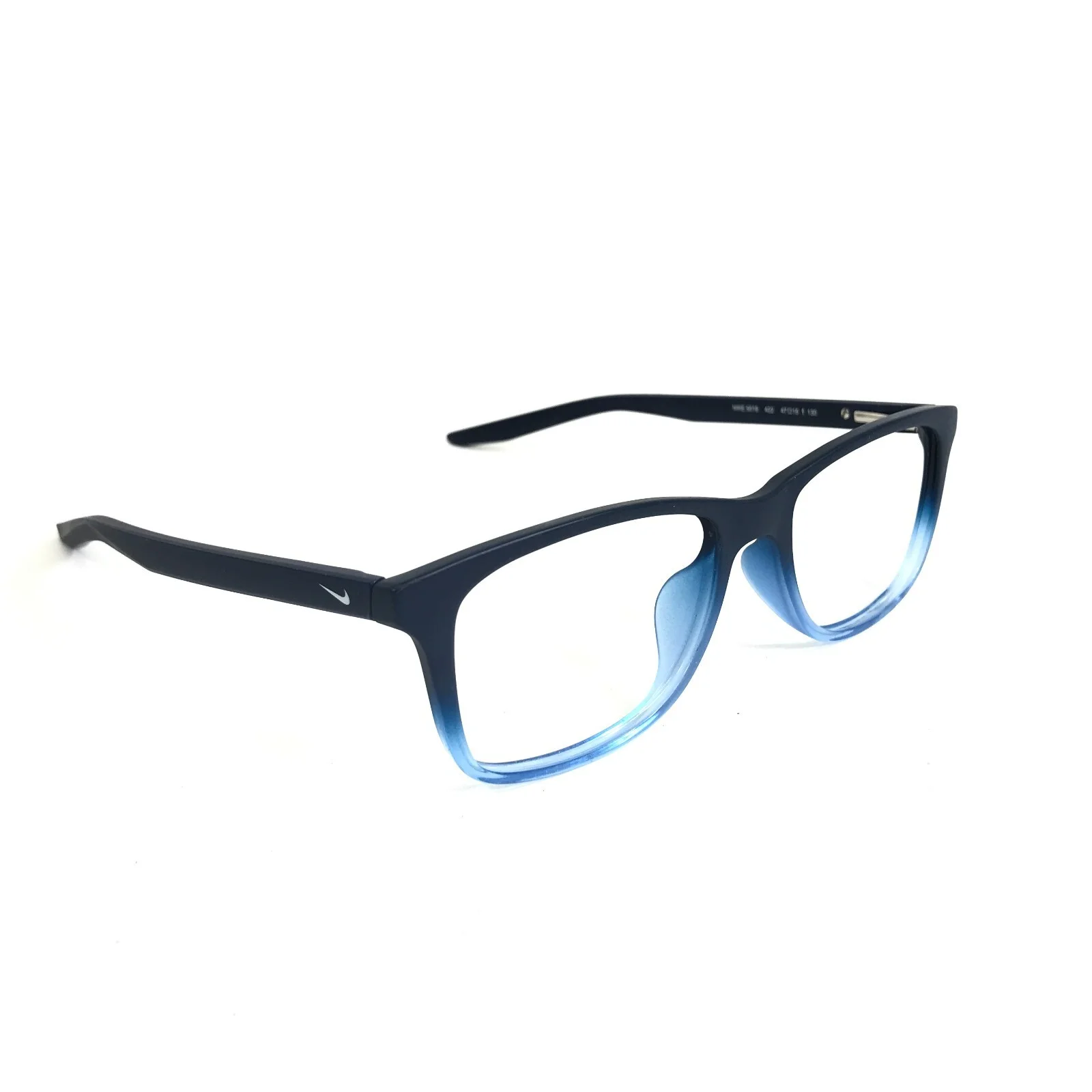 Nike Kids Eyeglasses Frames 5019 422 Matte Blue Fade Square Full Rim 47-15-130 3