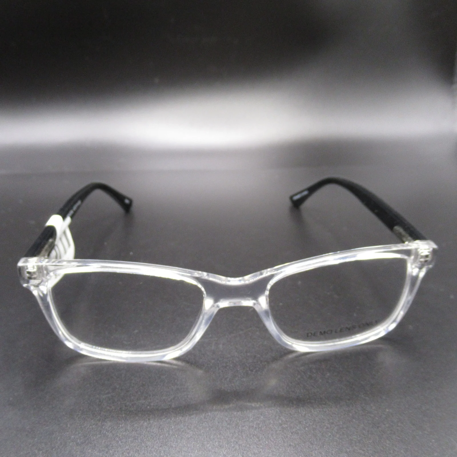 Nike Kids Eyeglasses Frames 5576 002 Black Blue Rectangular Full Rim 51-16-135 3
