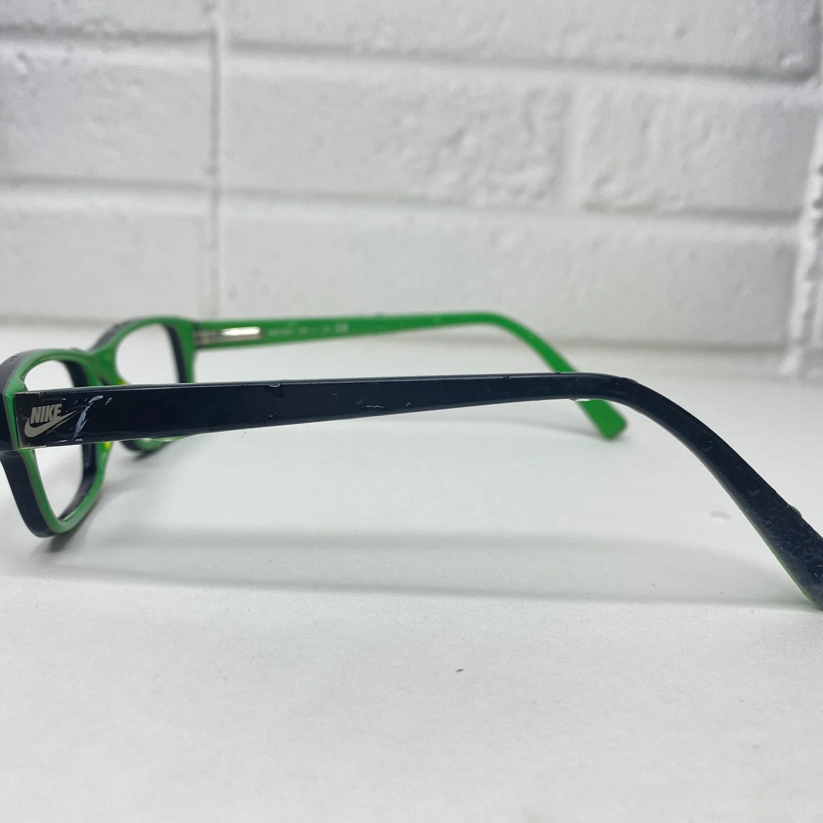 Nike KIDS NK5528 015 48mm Black Flash Lime *BITEMARKS Eyeglasses 48-15-135 2749 2