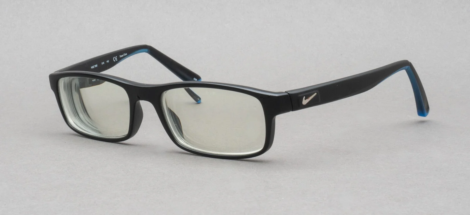 Nike Live Free 7090 018 Matte Black Blue Eyeglasses Frames 140