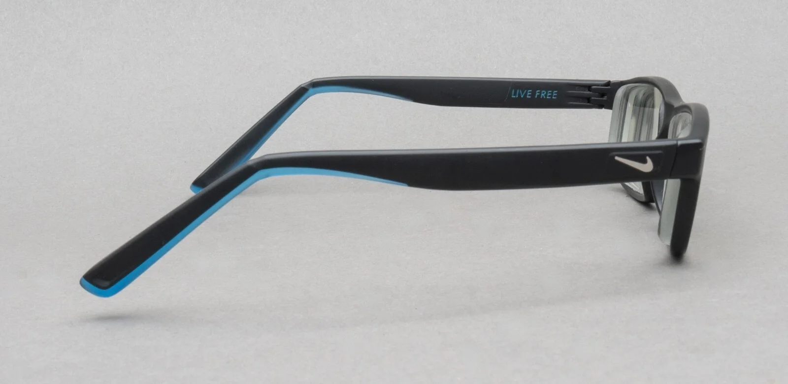 Nike Live Free 7090 018 Matte Black Blue Eyeglasses Frames 140 4