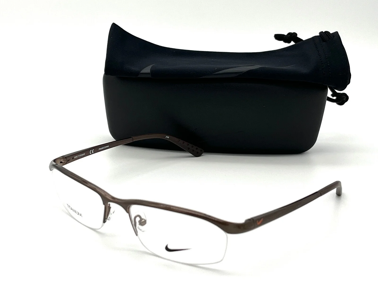 NIKE NK6037 259 Brown / Demo Lens 53mm Eyeglasses 1