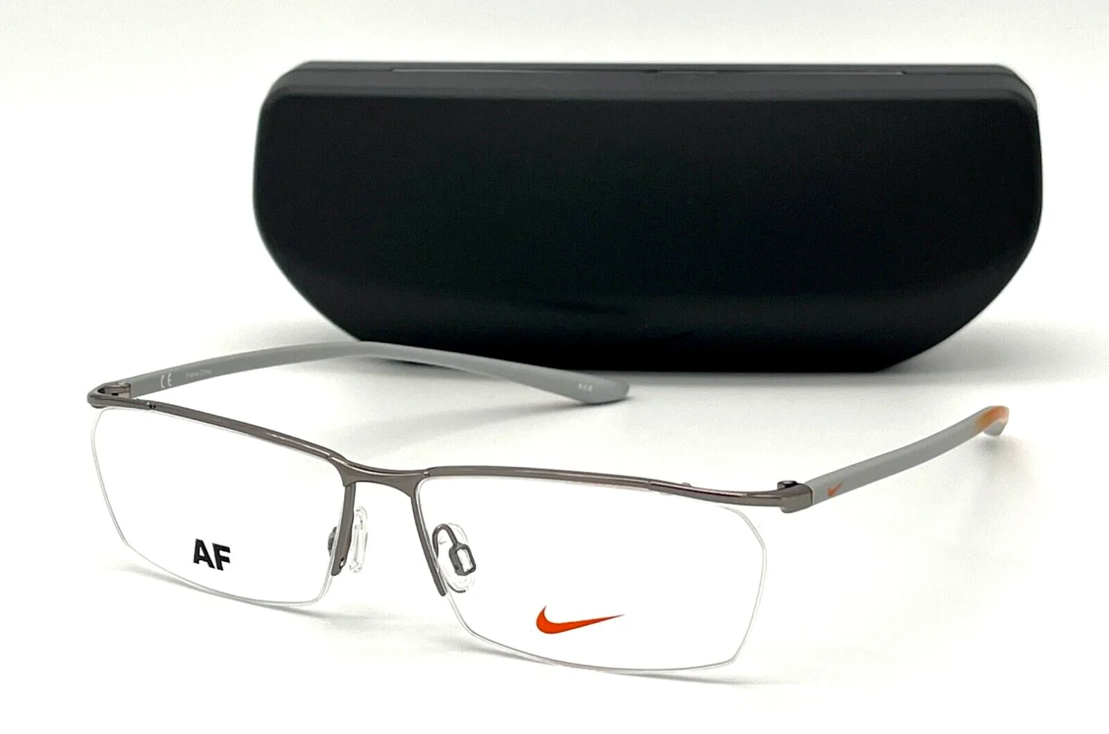 NIKE NK7918 AF 032 Light Gunmetal / Demo Lens 56mm Eyeglasses