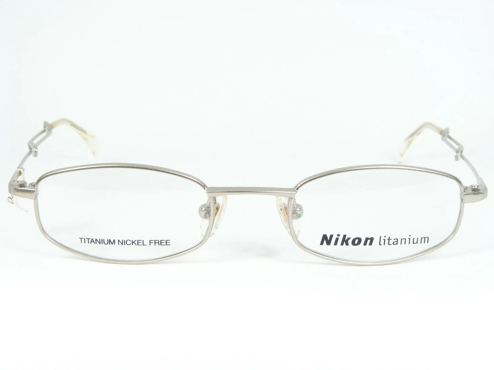 Nikon DT4884 0534 PALE GOLD GLITTER EYEGLASSES GLASSES TITANIUM FRAME 44-19-145 2