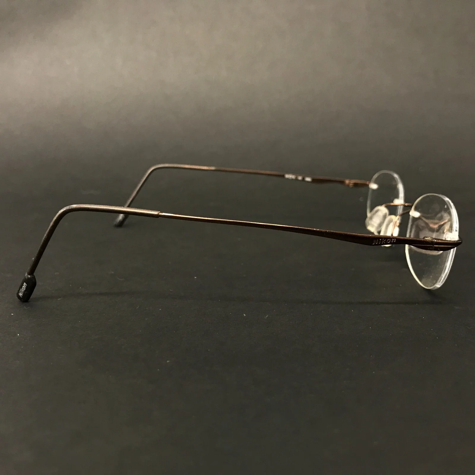 Nikon Eyeglasses Frames NC09 0809 Brown Rectangular Rimless 50-18-140 4