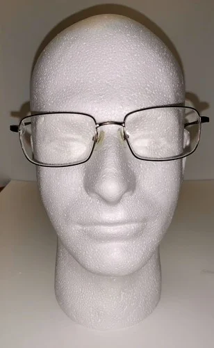 Nikon Mens Dura Titan Titanium eyeglass frames Full Rectangular Bronze 54-17-145