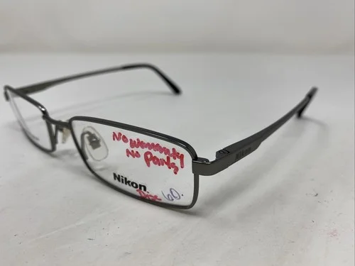 Nikon NTS 601 Gunmetal 53-18-140 Metal Full Rim Eyeglasses Frame &440 2