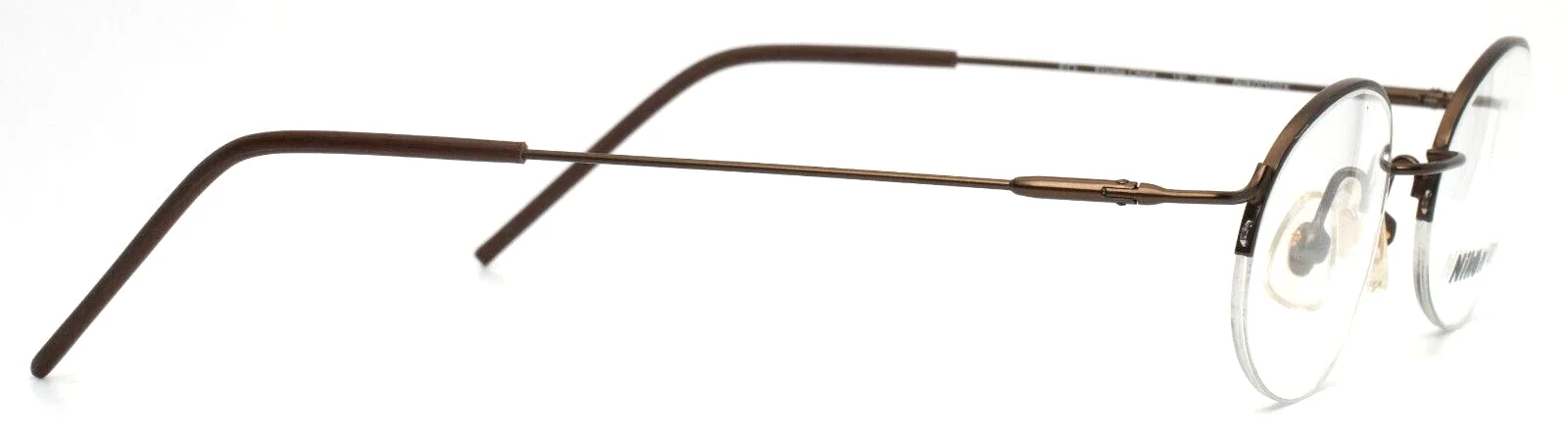 NIKON Wave WA7214 0406 34 Brown Unisex Kids Oval Full Rim Eyeglasses 44-21-130 4