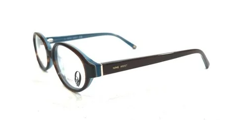 Nine West 153 0FMI Youth Eyeglasses Frames Oval Tortoise Blue 45-16-125