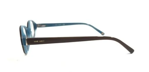 Nine West 153 0FMI Youth Eyeglasses Frames Oval Tortoise Blue 45-16-125 2