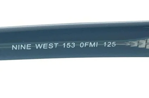 Nine West 153 0FMI Youth Eyeglasses Frames Oval Tortoise Blue 45-16-125 3