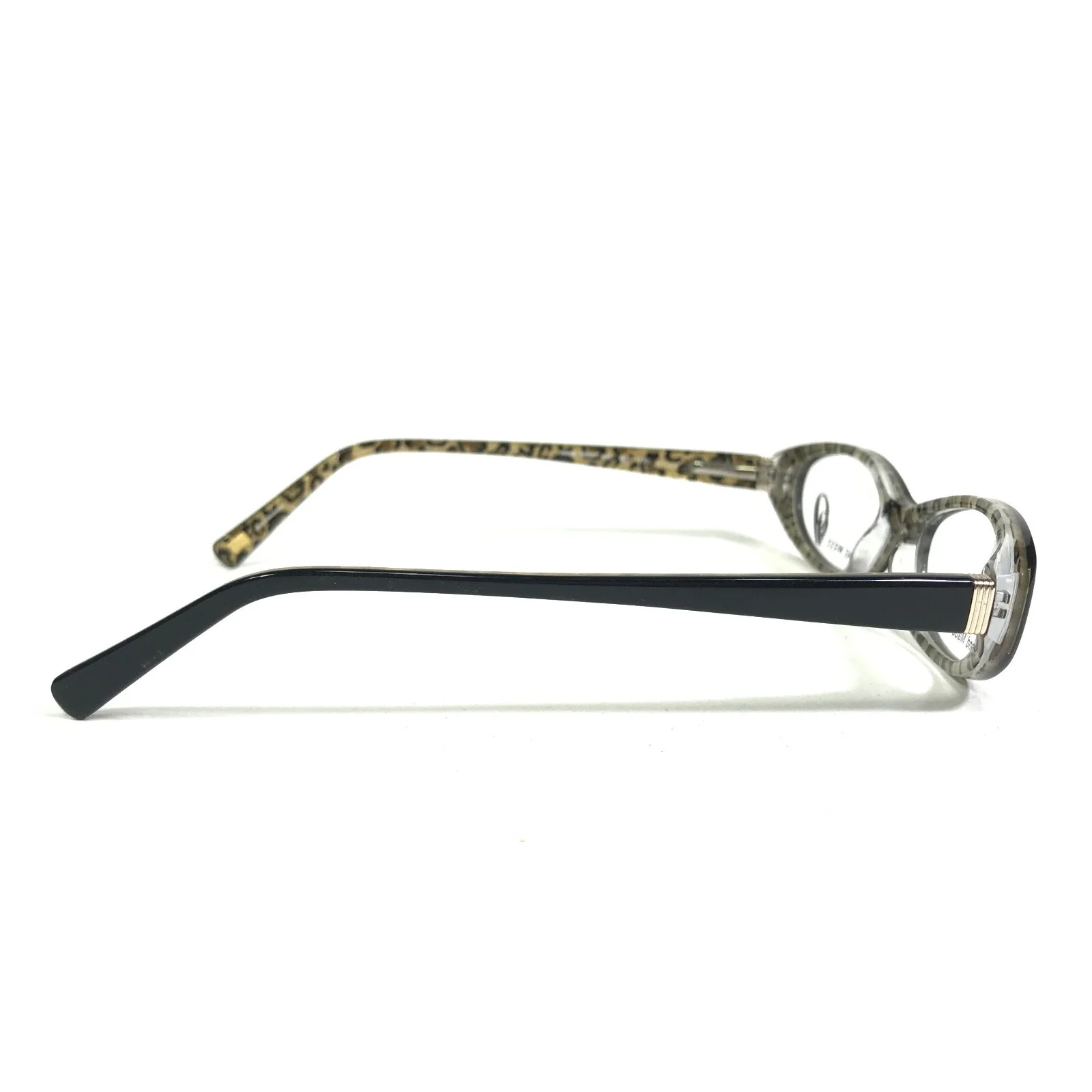 Nine West Eyeglasses Frames 435 807 Black Brown Round Full Rim 47-16-130 4