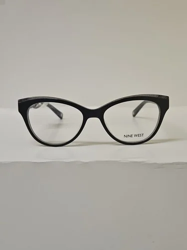 Nine West Eyeglasses Frames NW5131 030 Black Cat Eye Sparkly Glitter 49-16-135