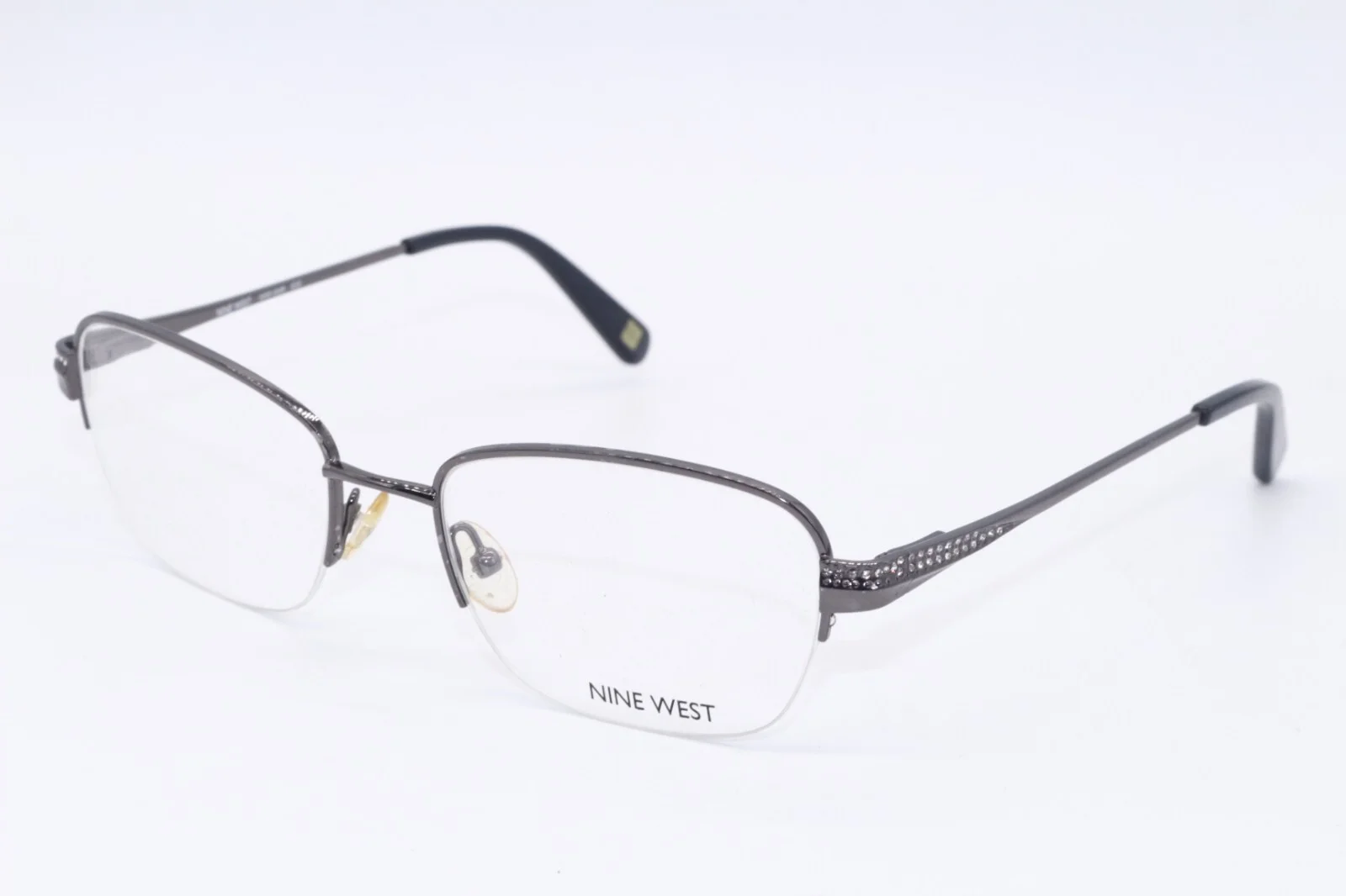 NINE WEST NW 1049 035 SILVER BLUE DESIGNER AUTHENTIC FRAMES EYEGLASSES 51-18