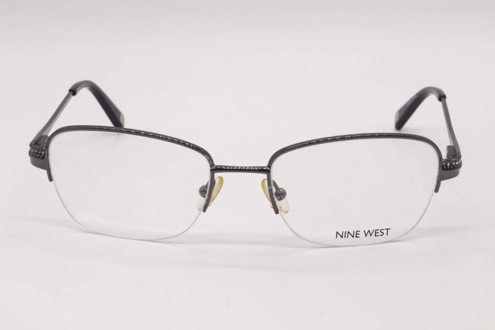 NINE WEST NW 1049 035 SILVER BLUE DESIGNER AUTHENTIC FRAMES EYEGLASSES 51-18 2