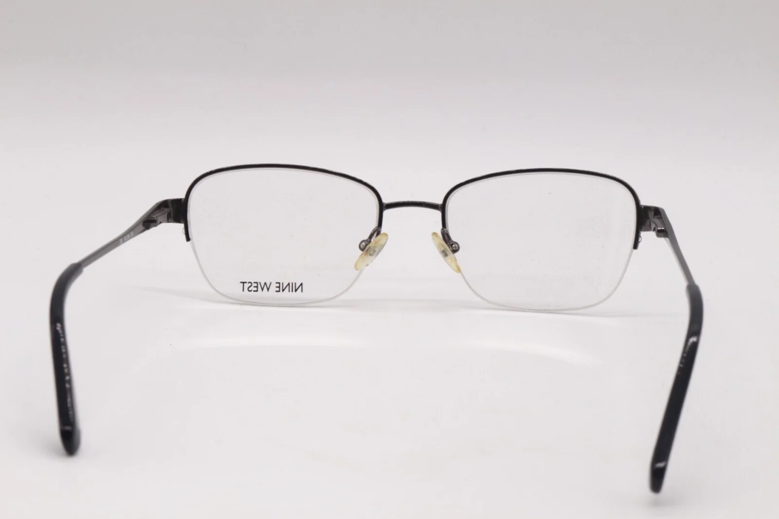 NINE WEST NW 1049 035 SILVER BLUE DESIGNER AUTHENTIC FRAMES EYEGLASSES 51-18 4