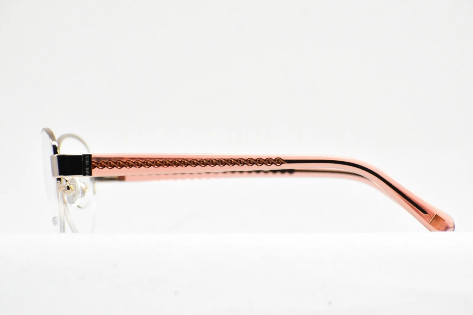NINE WEST NW1054 780 Rose Gold 51-18-135 Half Rim Eyeglass Frames X910 2