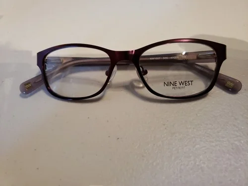NINE WEST NW1057 505 Plum Purple 47-16-135 Eyeglasses Petite Fit Flex Hinge X835