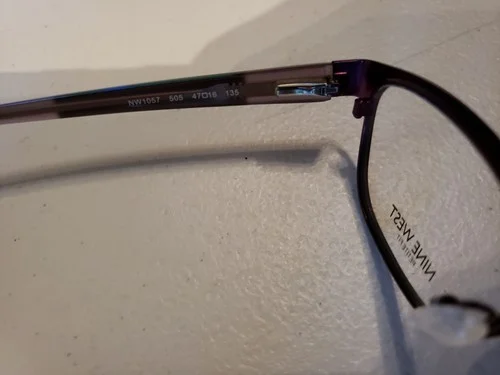 NINE WEST NW1057 505 Plum Purple 47-16-135 Eyeglasses Petite Fit Flex Hinge X835 4