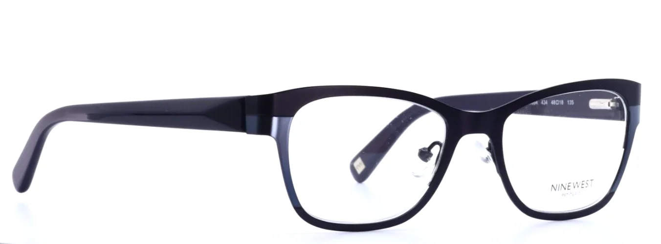 NINE WEST NW1064 434 Navy Womens Cat Eye Petite Eyeglasses 48-18-135 B:35 3
