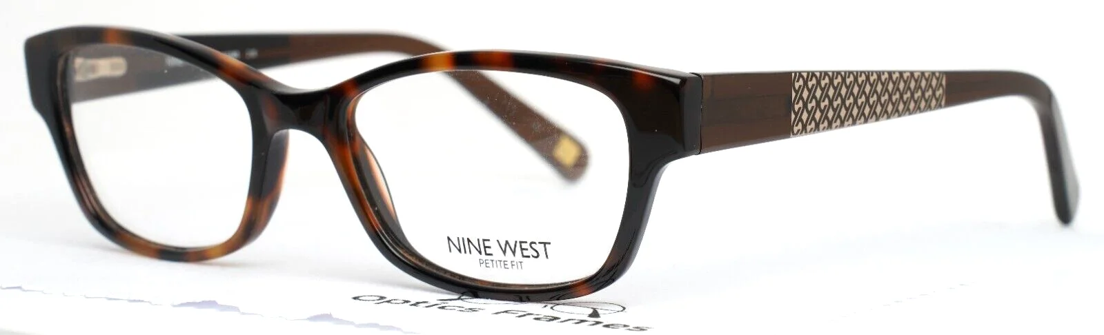 NINE WEST NW5088 218 Tortoise Womens Semi Cat Eye Petite Eyeglasses 48-17-135