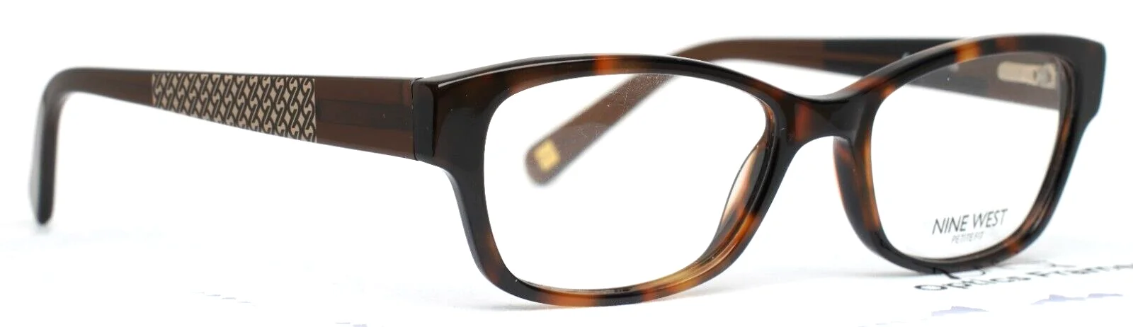NINE WEST NW5088 218 Tortoise Womens Semi Cat Eye Petite Eyeglasses 48-17-135 3
