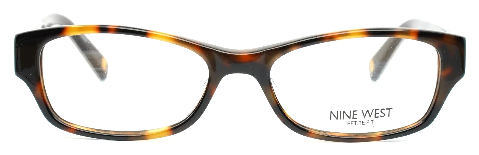 NINE WEST NW5092 218 Soft Tortoise Womens Petite Rectangle Eyeglasses 47-15-135 2