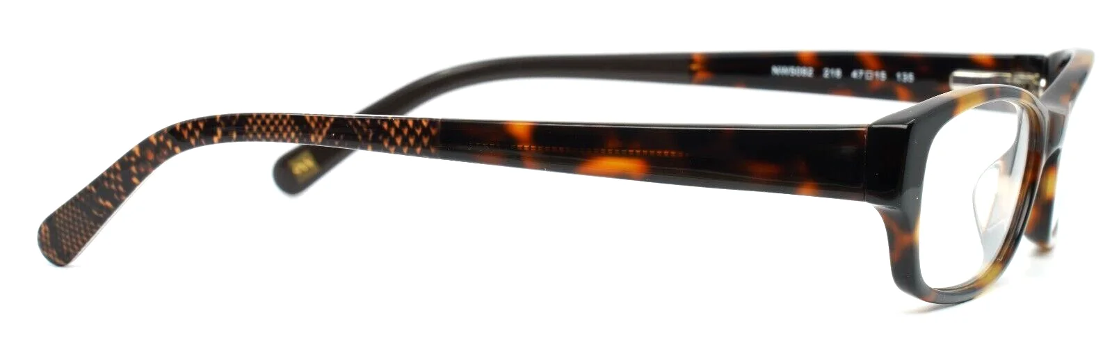NINE WEST NW5092 218 Soft Tortoise Womens Petite Rectangle Eyeglasses 47-15-135 4