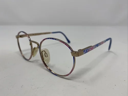 Nintendo #29-16 45-17-125 Demi Pink/Gold Metal Full Rim Eyeglasses Frame GF68 2