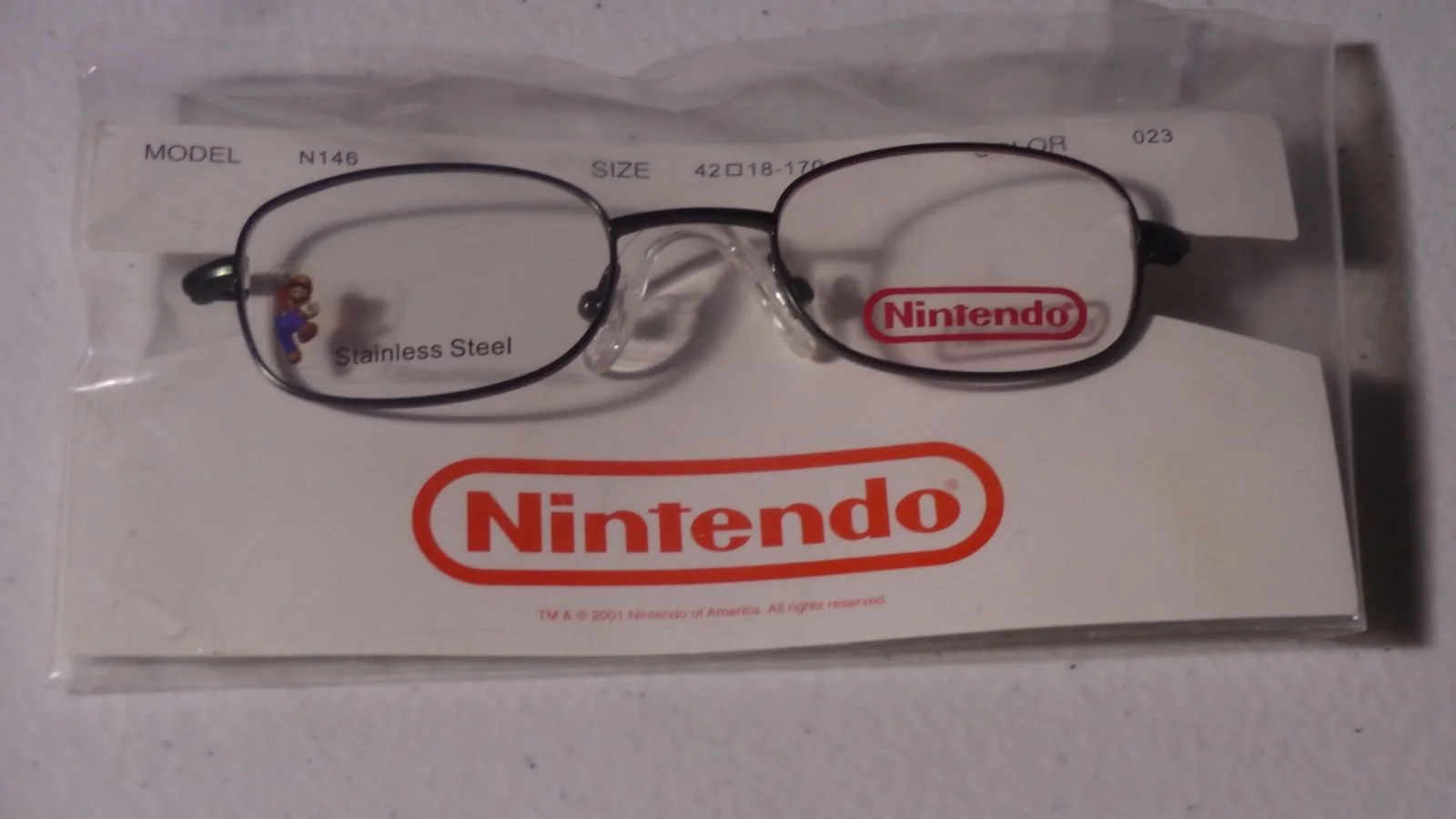 Nintendo Eye Glasses 2001 Fifth Ave. NY Store Sample Demo Factory Sealed