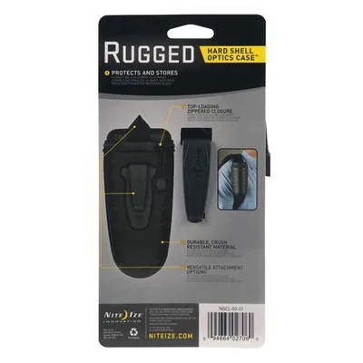 Nite Ize Rugged Hard Shell Optics Case Large Glasses Holder w/Micro-Fiber Cloth 3