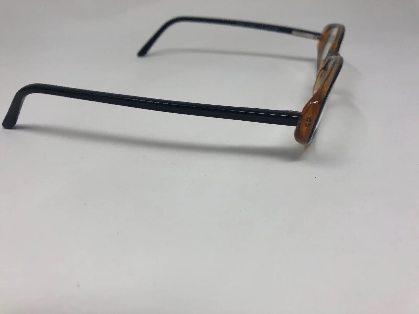 NORMA KAMALI 7129 Eyeglasses Frame Italy Petite 50-18-140 Black/Brown Clear TK80 4