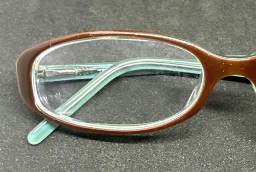 Norma Kamali 7288 Cafe/Teal Eyeglass Frames 53-15-135 FLEX HINGES 2