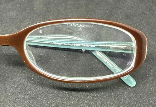 Norma Kamali 7288 Cafe/Teal Eyeglass Frames 53-15-135 FLEX HINGES 3