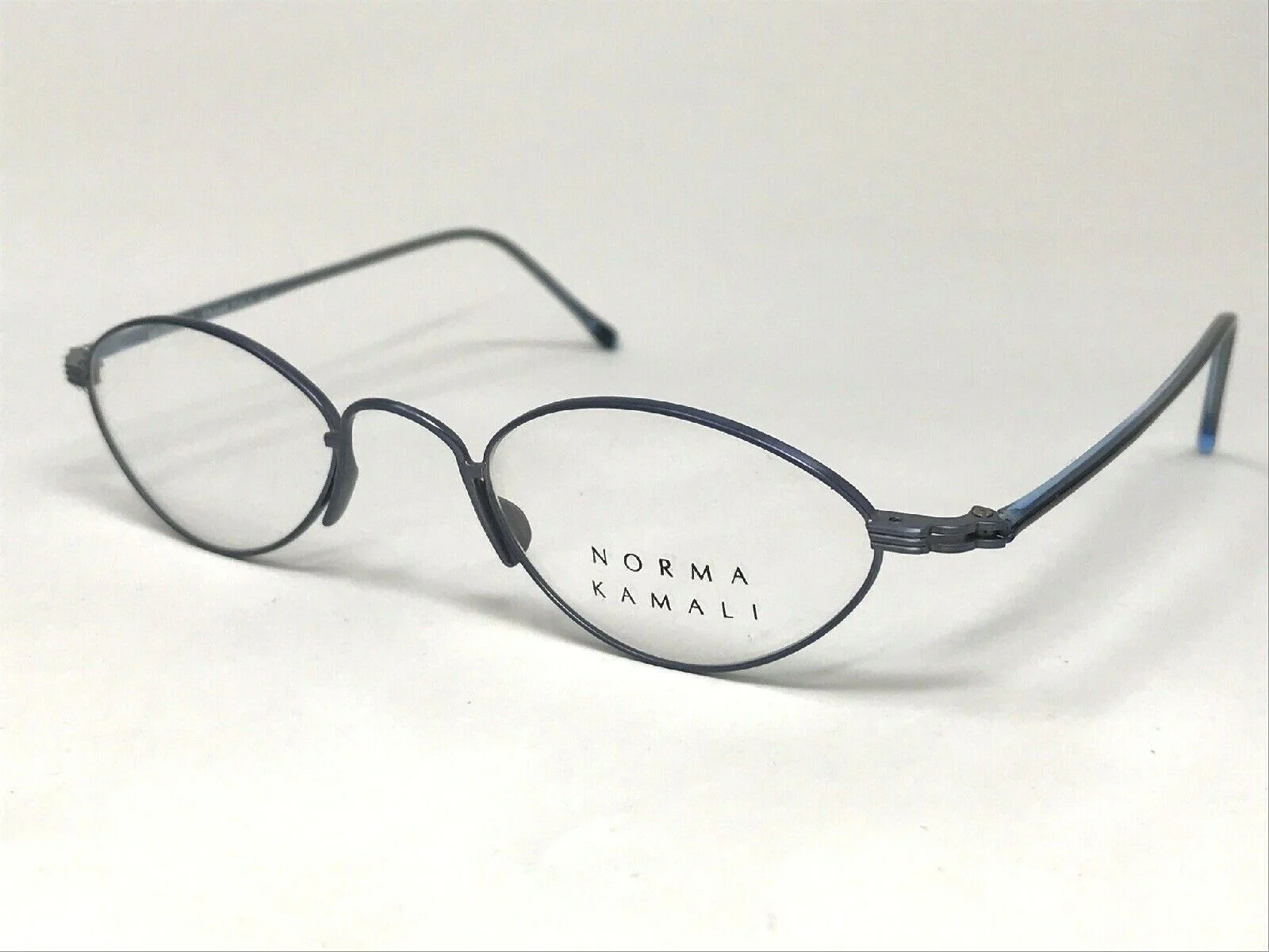 NORMA KAMALI MOD.7103 Eyeglasses Frame Petite 46-20-135 Blue Matte MF46 1